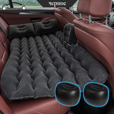 Bymaocar Piepūšamais auto matracis āra kempings piepūšamā gulta PVC flocking Daudzfunkcionāla automašīnu piepūšamā gulta automašīnu piederumi