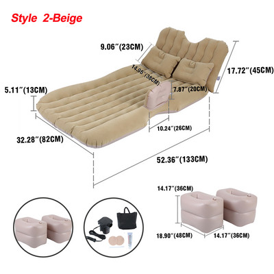 Samger auto krevet na napuhavanje stražnje sjedalo zračni madrac zračni krevet za odmor spavanje putovanje kampiranje kauč jastuk na napuhavanje s električnom pumpom