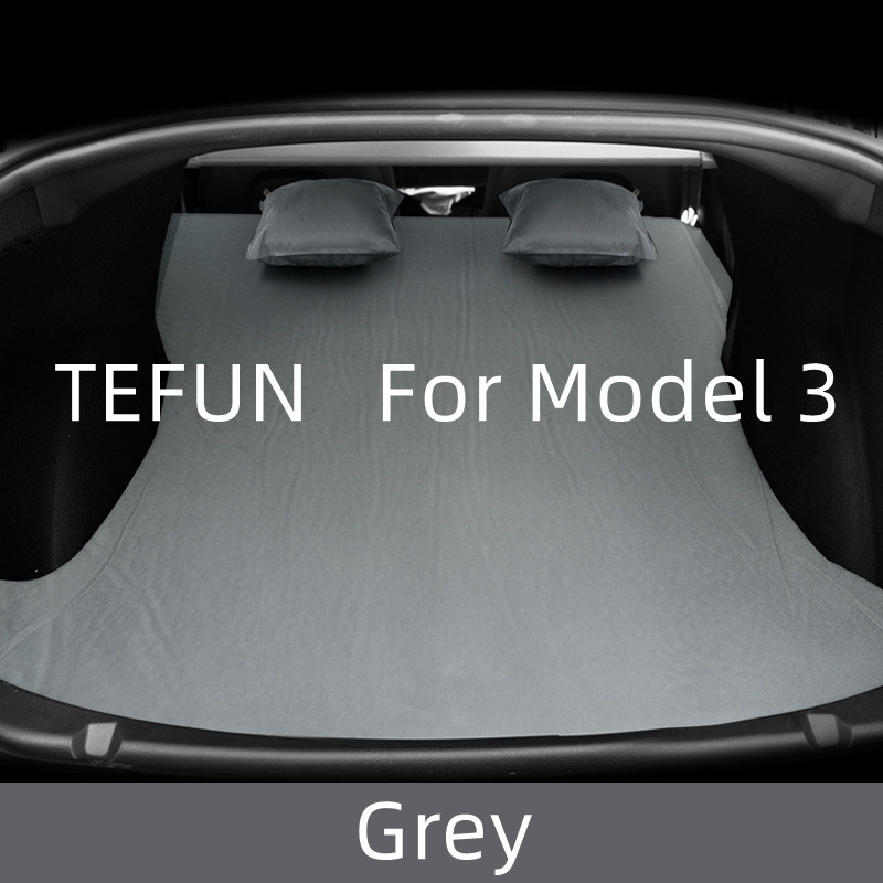 Za Tesla Model 3 Model Y 2017-2022 Zračni madrac na napuhavanje Vanjsko kampiranje Specijalna antilop tkanina na napuhavanje Putni krevet za automobil