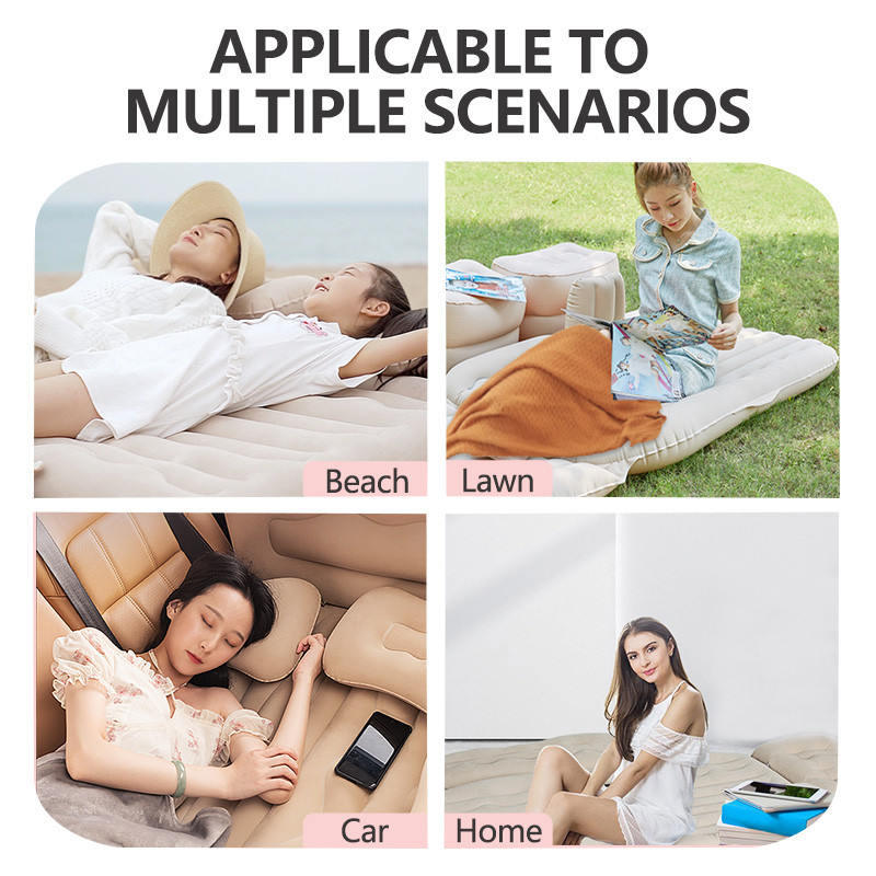 Quees madrac na napuhavanje u autu Krevet Madrac za auto Kampiranje Sklopivi kauč Putovanje Spavanje Univerzalni dodaci za automobil