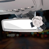 Καθρέπτης οπισθοπορείας αυτοκινήτου Bling οπίσθιος καθρέφτης αυτοκινήτου με εκθαμβωτικά στρας Δημιουργικά αξεσουάρ διακόσμησης για αυτόματο καθρέφτη