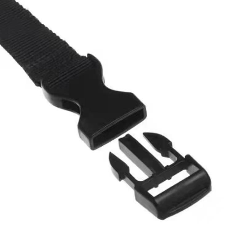 Reisimiseks seotud must vastupidav nailonist lasti siduv pagasi ripsmevöö rihm koos kaamera pandlaga reisikomplektidega välimatkamise tööriist