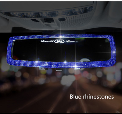 Automobil Diamond Retrovizor Viseći dodaci Bling Crystal Charms Pink Red Blue Black za žene Muškarci Ukrasi interijera