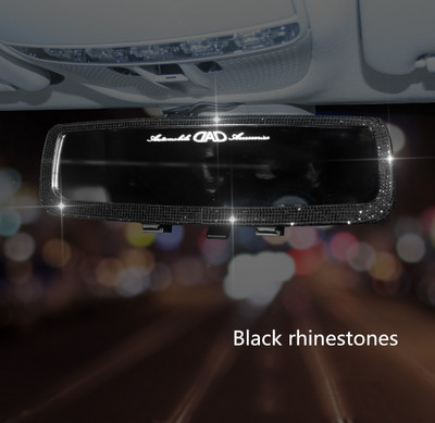 Automobil Diamond Retrovizor Viseći dodaci Bling Crystal Charms Pink Red Blue Black za žene Muškarci Ukrasi interijera