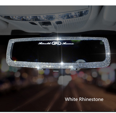 Automobil Diamond Retrovizor Viseći dodaci Bling Crystal Charms Pink Red Blue Black za žene Muškarci Ukrasi interijera