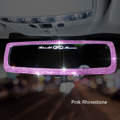 Automobil Diamond Retrovizor Viseći dodaci Bling Crystal Charms Pink Red Blue Black za žene Muškarci Ukrasi interijera