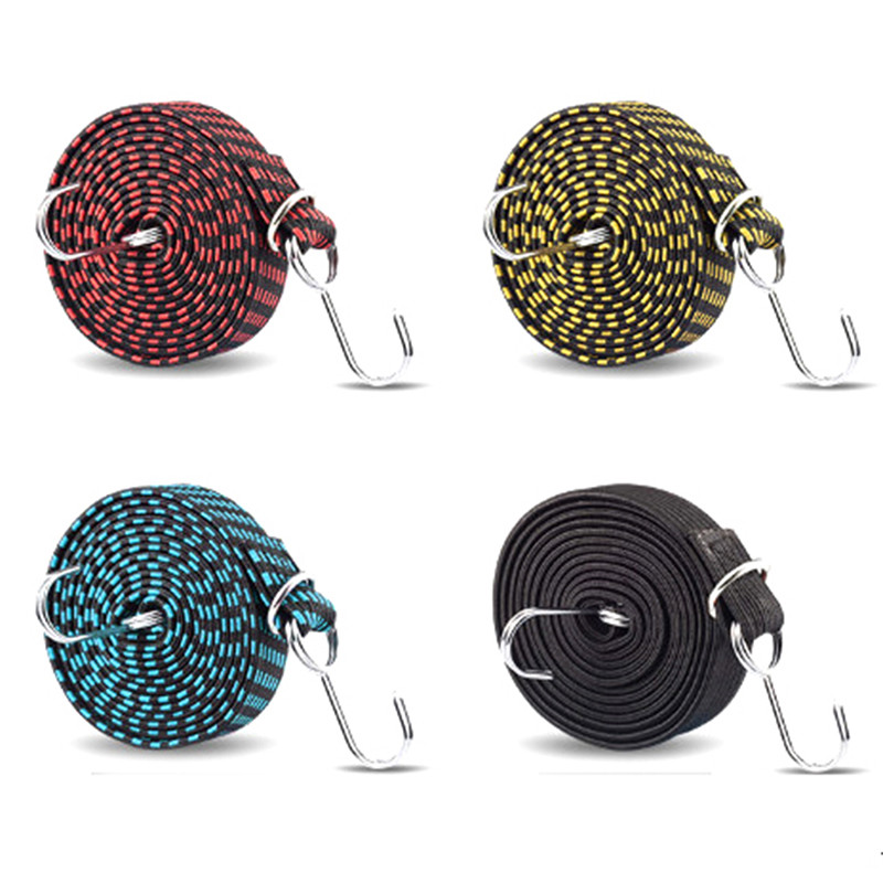 1 tk Jalgrattatarvikud Elastikud Kummist pagasi köis Juhtkonksud Jalgrattad Trossiside Jalgrattapagas Katuseraami rihm Fikseeritud rihmakonks