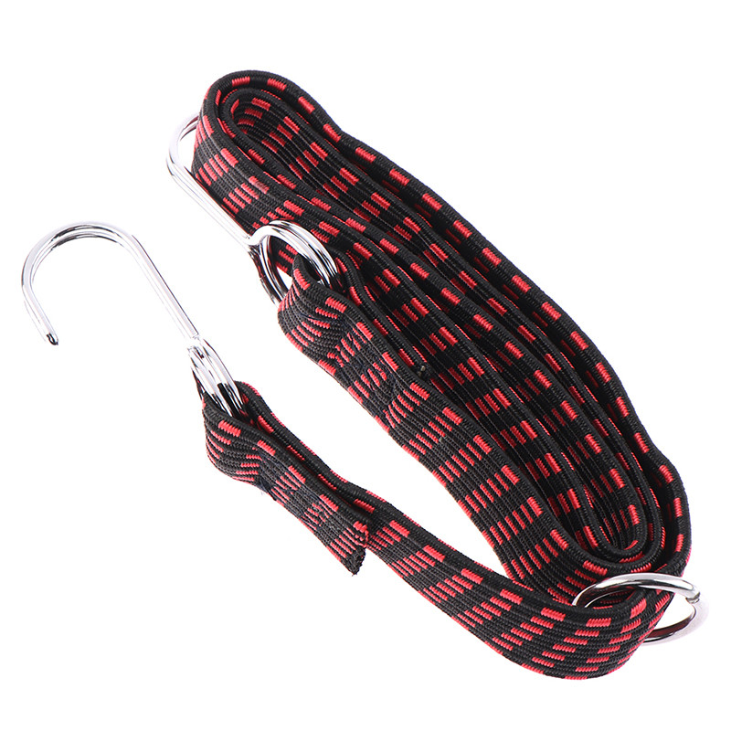 1 tk Jalgrattatarvikud Elastikud Kummist pagasi köis Juhtkonksud Jalgrattad Trossiside Jalgrattapagas Katuseraami rihm Fikseeritud rihmakonks