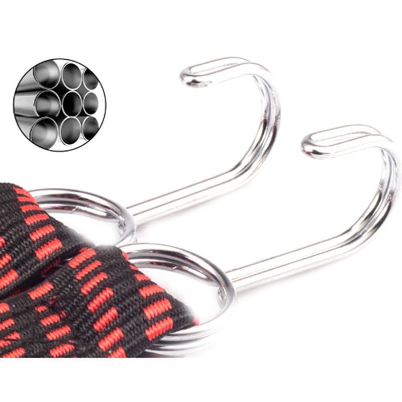 1 tk Jalgrattatarvikud Elastikud Kummist pagasi köis Juhtkonksud Jalgrattad Trossiside Jalgrattapagas Katuseraami rihm Fikseeritud rihmakonks