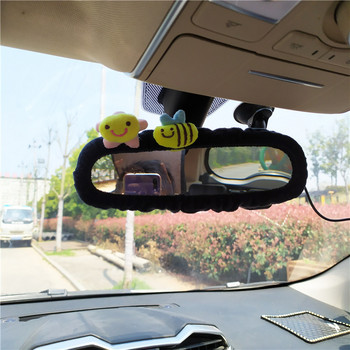 Капак на огледалото за обратно виждане за кола за електрическа кола Декорация на огледалото за обратно виждане Карикатура Котка Прасе Любов Капак на огледалото за обратно виждане