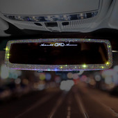 Automobilski retrovizor s kristalnim dijamantom, jednostavnim dizajnom teleskopske kopče Bling retrovizor, unutarnja dekoracija