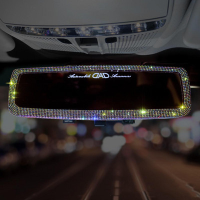 Automobilski retrovizor s kristalnim dijamantom, jednostavnim dizajnom teleskopske kopče Bling retrovizor, unutarnja dekoracija