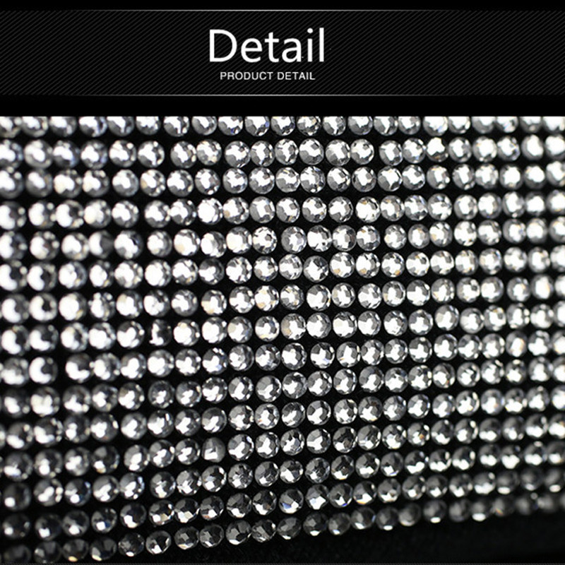 Modni blistavi kristalni poklopac stražnjeg zrcala za automobil Dodaci za interijer Univerzalni ukras za zrcalo automobila s dijamantskim kamenčićima