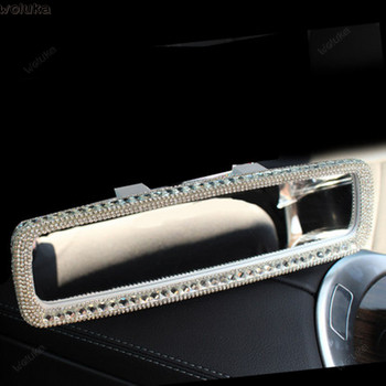 Καθρέφτης αυτοκινήτου με διαμάντι πλήρες σετ καθρεπτών κρεμαστό αναλώσιμα εσωτερικής διακόσμησης αυτοκινήτου CD50 Q04