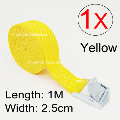 Trake za teret od 1M kopče za pojas za vezanje za automobil motocikl s metalnom kopčom uže za vuču, jak remen s čegrtaljkom za torbu za prtljagu