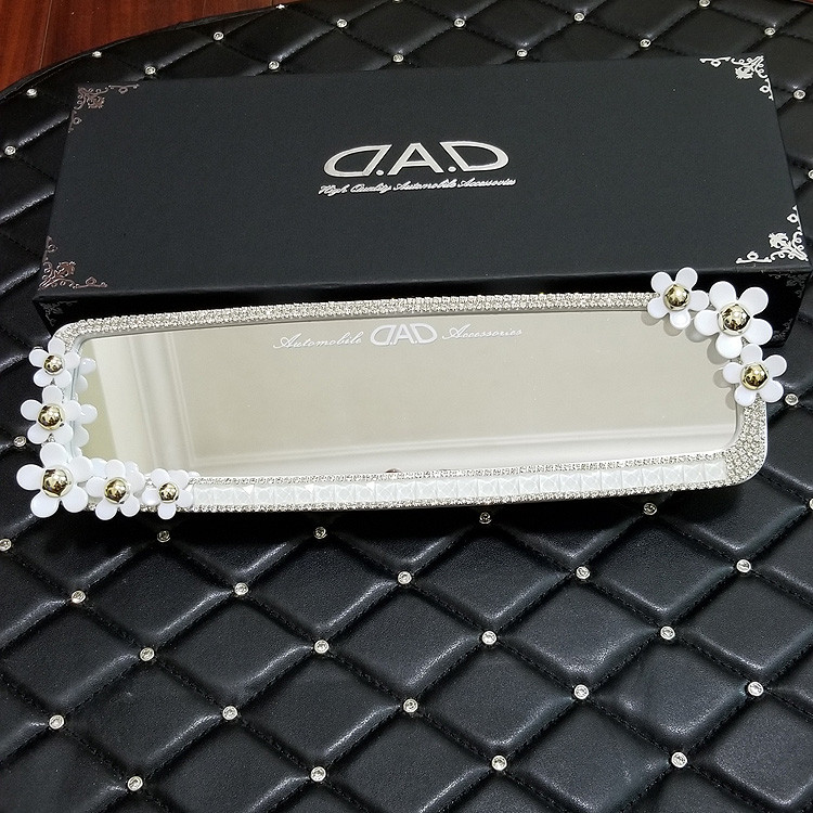 Капак за задно огледало на кола Диамантена рамка Пеперуда Връзка Интериорна декорация на кола