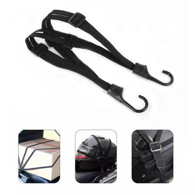 Universal 60cm Motorcycle Luggage Strap Motorcycle Helmet Gears Fixed Elastic Buckle Rope High-Strength Retractable Protective