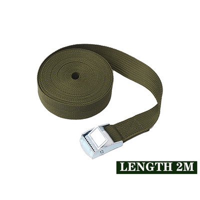 2M dugi remen za vezivanje s kopčom od nehrđajućeg čelika za krovne nosače, dasku za surfanje, kajak, kanu, vezivanje za teret u automobilu - razne boje