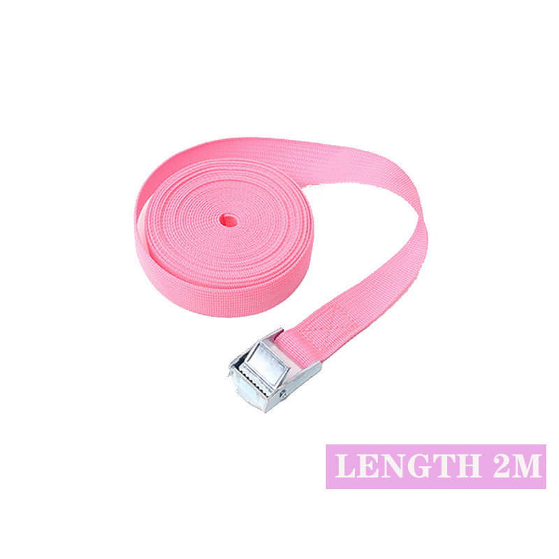 2M dugi remen za vezivanje s kopčom od nehrđajućeg čelika za krovne nosače, dasku za surfanje, kajak, kanu, vezivanje za teret u automobilu - razne boje