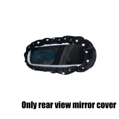 Navlaka za retrovizor za unutrašnjost automobila Plišani auto retrovizor Dekoracija od umjetnog kamena Dodaci za stiliziranje automobila za žene Djevojke