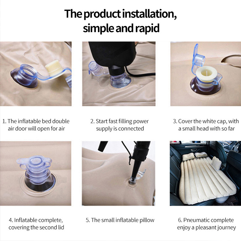 Madrac na napuhavanje Zračni krevet Odmor za spavanje Auto SUV Putni krevet Univerzalno autosjedalo Krevet Multifunkcionalni za kampiranje na otvorenom Plaža