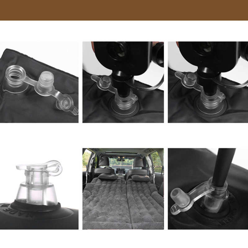 174 x 126 cm 2 viename daugiafunkcis pripučiamas kelioninis čiužinys PVC, minkšta pagalvėlė miegui, skirta visureigių automobilių priedams