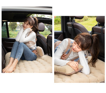 Φουσκωτό στρώμα αυτοκινήτου Αερό κρεβάτι Ξεκούραση αυτοκινήτου SUV Κρεβάτι ταξιδιού Universal Κρεβάτι καθισμάτων αυτοκινήτου Πολυλειτουργικά αξεσουάρ αυτοκινήτου