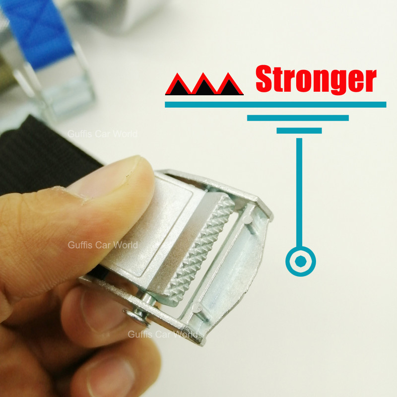 6 vnt. 3M krovinių dirželiai su tvirtinimo sagtimi, skirti automobilio stogo bagažinei, motociklo dviračio bagažui, baidarių kroviniams pririšti, tvirtiems reketiniams diržams