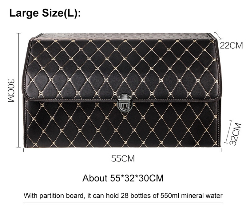 Aukštos kokybės PU odinis bagažinės laikiklis, sulankstomas automobilio visureigio bagažinės laikiklis, bagažinės krepšys, automobilio salonas, automobilio priedai