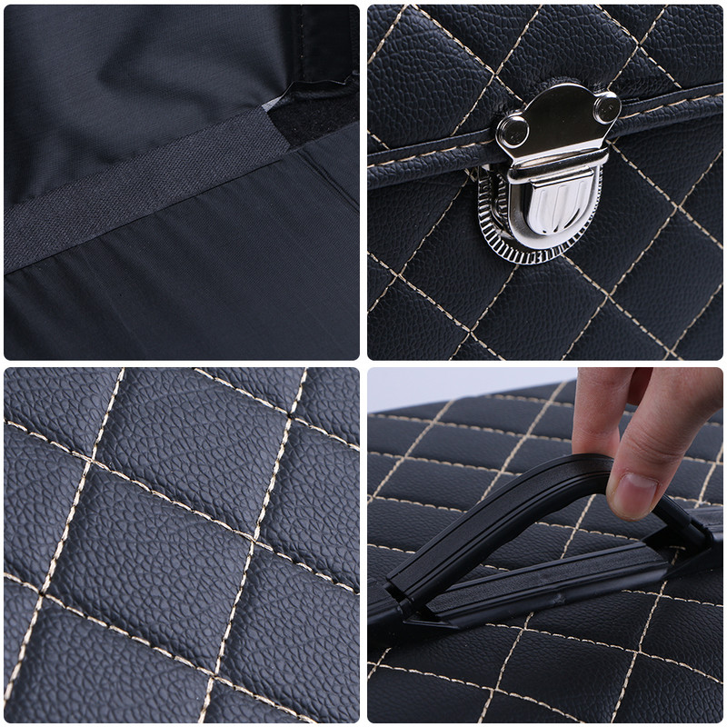 PU-nahast auto pagasiruumi hoiukast Tippklassi autode korraldaja Kokkupandav hoiukott auto panipaiga korrastuskast sedaani maasturite MPV jaoks