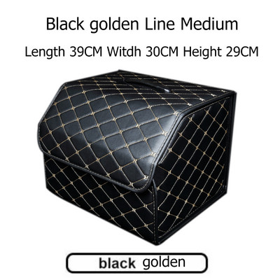 Automobilio saugojimo krepšys PU odinis bagažinės organizatorius Dėžutė Sandėliavimo krepšys Sulankstomas sulankstomas automobilio bagažinės dėtuvės, skirtas automobilio visureigiui