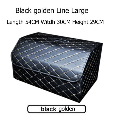 Automobilio saugojimo krepšys PU odinis bagažinės organizatorius Dėžutė Sandėliavimo krepšys Sulankstomas sulankstomas automobilio bagažinės dėtuvės, skirtas automobilio visureigiui