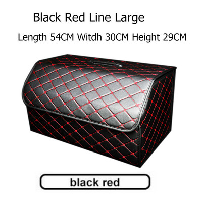 Automobilio saugojimo krepšys PU odinis bagažinės organizatorius Dėžutė Sandėliavimo krepšys Sulankstomas sulankstomas automobilio bagažinės dėtuvės, skirtas automobilio visureigiui