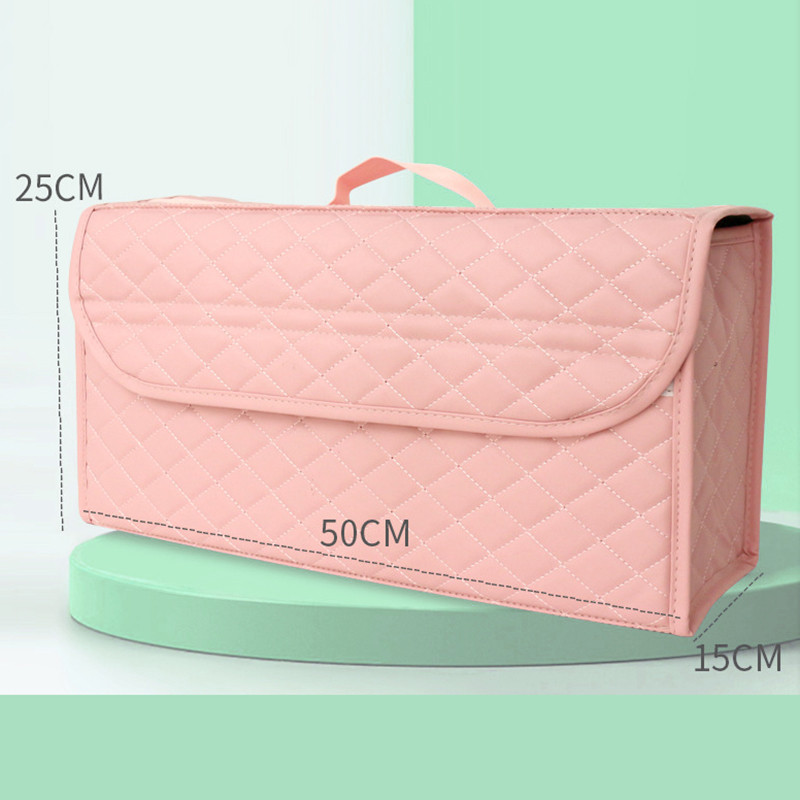 Mini autó csomagtartó tárolódoboz vízálló PU bőr pánt rendszerező autóban összecsukható tárolóeszköz táska autó tárolódoboz