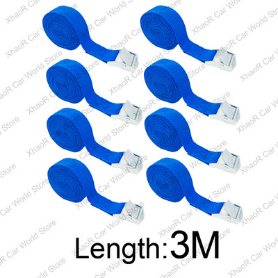 8 vnt / partija 3M sagtimi surišami diržai, skirti automobilio motociklui