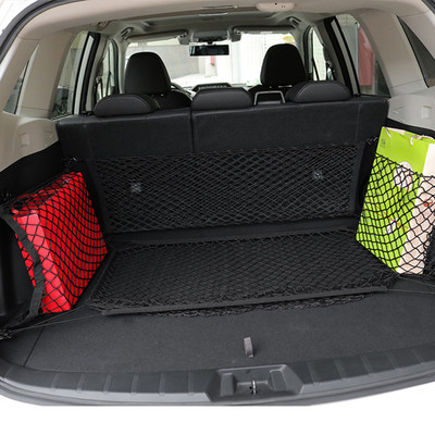 Car Trunk Luggage Storage Elastic Mesh Crille Net Auto Accessories For Subaru Forester Impreza Ascent Outback Legacy XV WRX BRZ