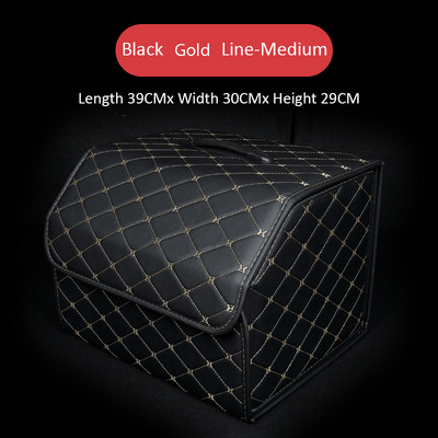 Automobilio bagažinės laikymo dėžė Sulankstoma automobilio bagažinės laikymo tvarkyklė Didelės talpos automatinis daugiafunkcis įrankis Sandėliavimo krepšys Tvarkymas Oda