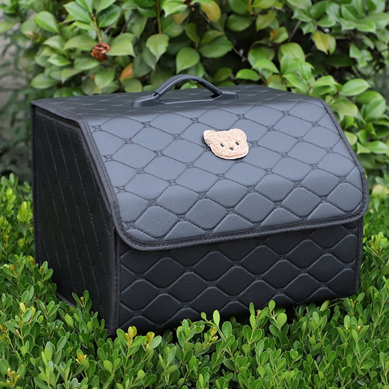 Sklopiva kutija za pohranu u prtljažniku automobila Organizator velikog kapaciteta Višenamjenska sklopiva kožna kutija za alate u prtljažniku Skladištenje auto pribora