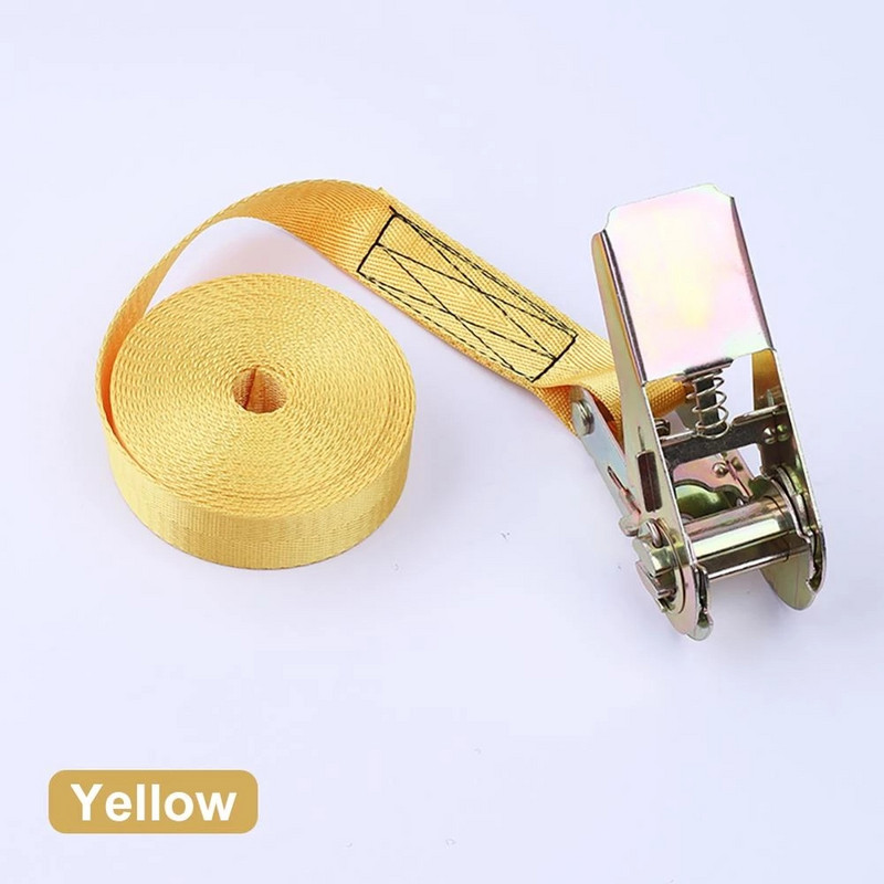 Ιμάντες φορτίου με πόρπη 3M για μοτοσικλέτα αυτοκινήτου με μεταλλικό σχοινί ρυμούλκησης ισχυρή ζώνη καστάνιας για τσάντα αποσκευών