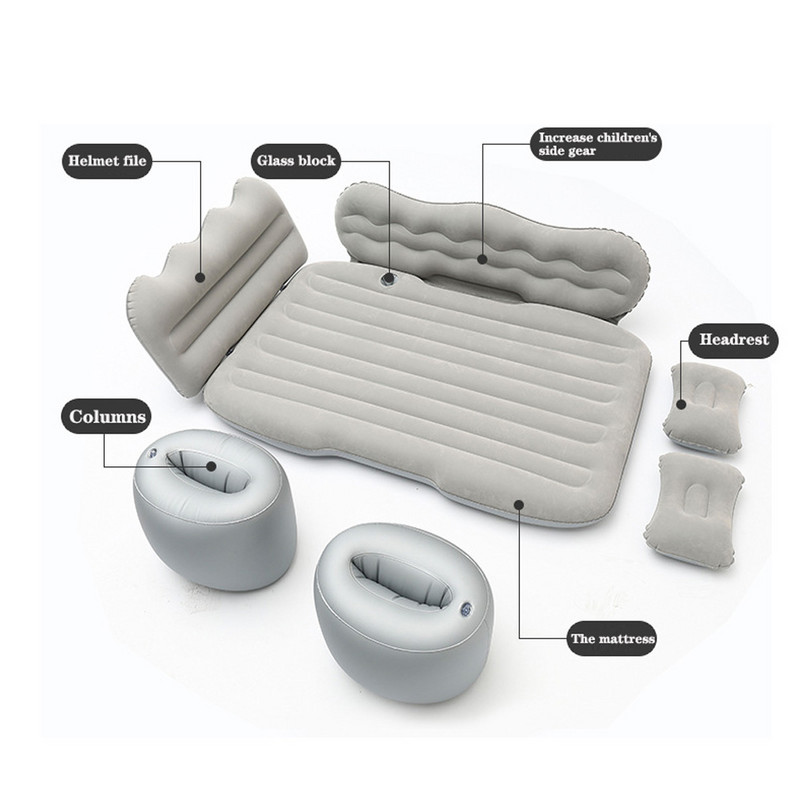 Jaotatud auto täispuhutav voodi Reisivoodi automadratsis auto maasturi pagasiruumi madrats kaasaskantav une mugavus automaatne täispuhutav