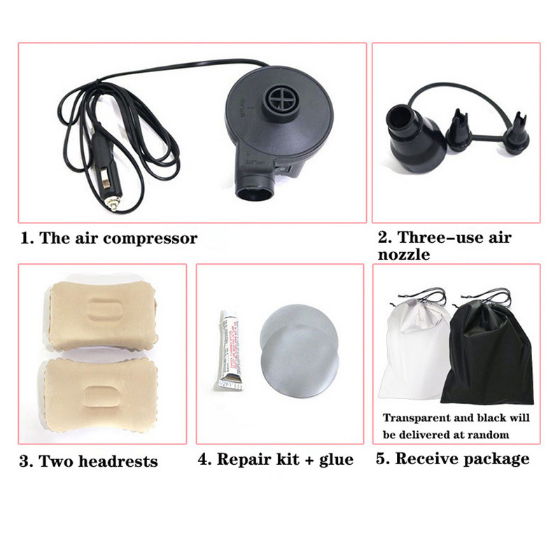 Jaotatud auto täispuhutav voodi Reisivoodi automadratsis auto maasturi pagasiruumi madrats kaasaskantav une mugavus automaatne täispuhutav