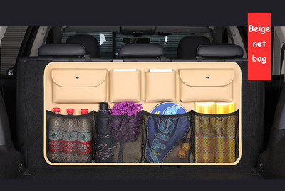 Aukštos kokybės odinis automobilio bagažinės laikiklis 2021 m. galinės sėdynės nugaros krepšys Daugiafunkcis automobilio bagažinės laikiklis Automobilių priedai