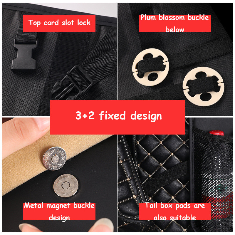 Aukštos kokybės odinis automobilio bagažinės laikiklis 2021 m. galinės sėdynės nugaros krepšys Daugiafunkcis automobilio bagažinės laikiklis Automobilių priedai