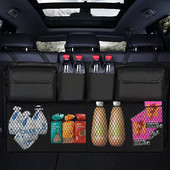 Organizator de mașină pentru scaunul din spate, plasă pentru portbagaj, plasă, geantă de depozitare, husă de buzunar, depozitare, ordonare, interior, accesorii de camping