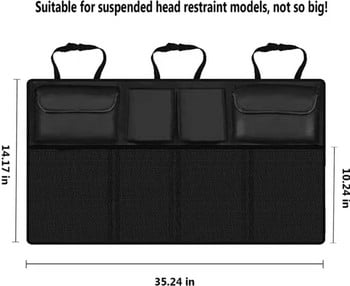 Органайзер за кола Автоматична облегалка на задната седалка Багажник Мрежа Мрежа Чанта за съхранение на товари Джоб Капак Прибиране Подреждане Интериор Аксесоари за къмпинг