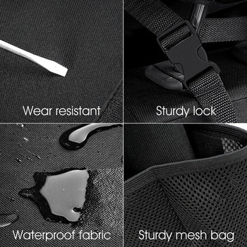 Мултифункционална чанта за съхранение на облегалката на задната седалка на автомобила Сгъваема висяща чанта Разни вещи Подреждане Подреждане Джоб Органайзер Аксесоари