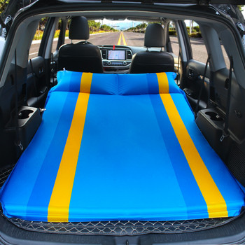 Κρεβάτι ταξιδιού αυτοκινήτου SUV Υπαίθριο Κάμπινγκ Στρώμα πίσω πορτμπαγκάζ Φουσκωτό αναδιπλούμενο διπλό στρώμα Automatic Rest Μαξιλάρι