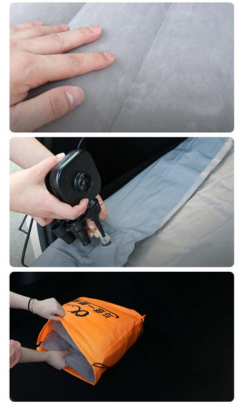 Αυτοκίνητο Air Φουσκωτό στρώμα ταξιδιού Ξεκούραση ύπνου για Tesla Model 3 Πολυλειτουργικός καναπές μαξιλάρι αέρα κρεβατιού Υπαίθριο χαλάκι για κάμπινγκ Παραλία