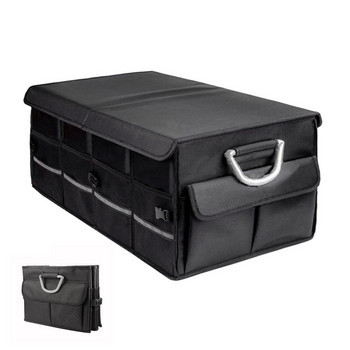 Органайзер за багажник на кола Кутия за съхранение Голям капацитет Оксфордски плат Водоустойчива Сгъваема чанта за багажник
