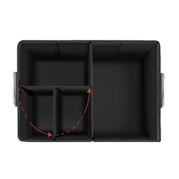 Органайзер за багажник на кола Кутия за съхранение Голям капацитет Оксфордски плат Водоустойчива Сгъваема чанта за багажник